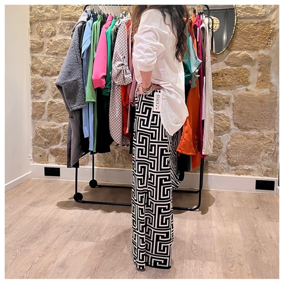 13 MADE IN ITALY OVERSIZED BOYFRIEND BUTTON DOWN WHITE SHIRT - Picture 5 of 7